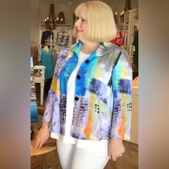 Vintage Dolcezza Abstract Jacket - Picture 1 of 17